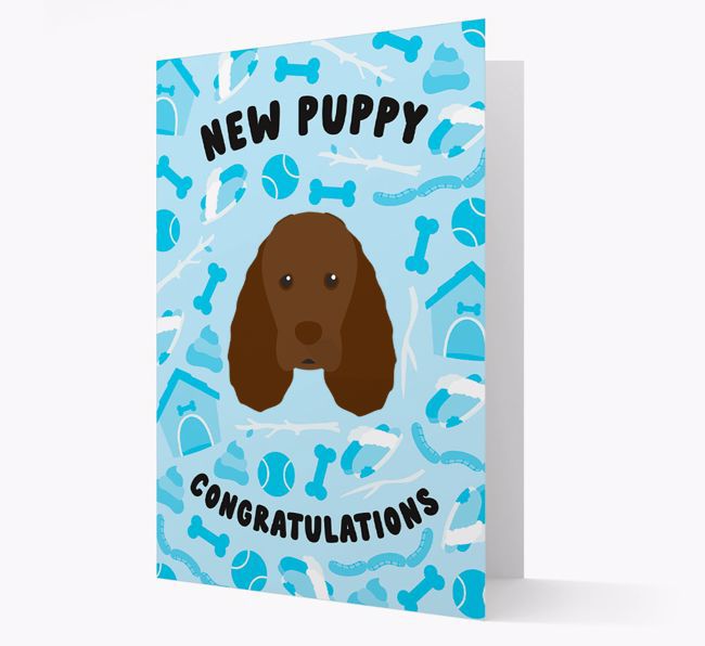 New Puppy, Congratulations: Personalized {breedFullName} Card