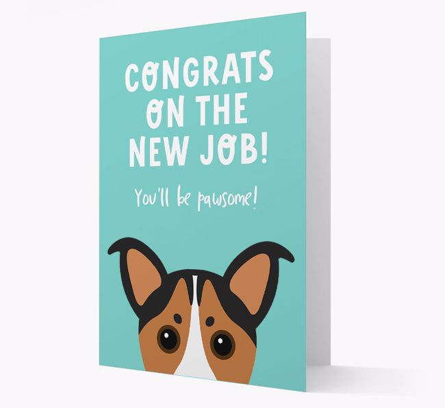 Congrats On The New Job: Personalised {breedFullName} Card