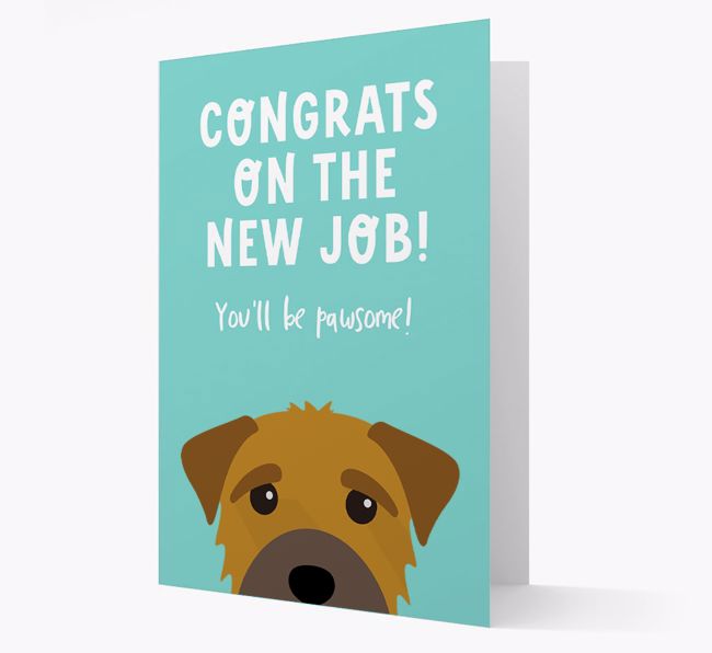 Congrats On The New Job: Personalized {breedFullName} Card