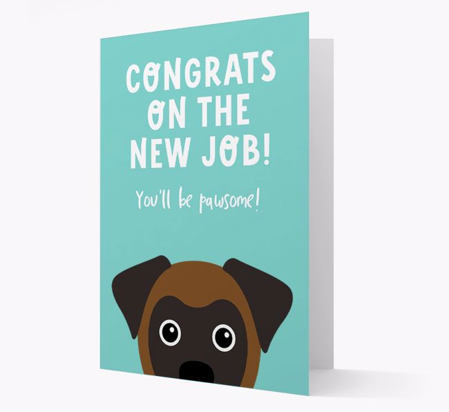 Congrats On The New Job: Personalized {breedFullName} Card