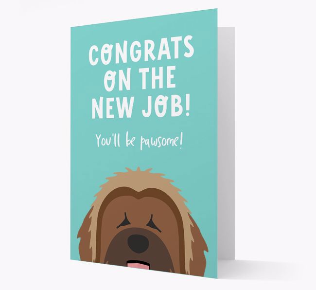 Congrats On The New Job: Personalized {breedFullName} Card