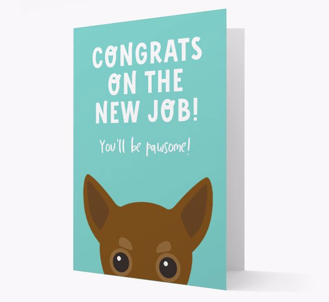 Congrats On The New Job: Personalized {breedFullName} Card