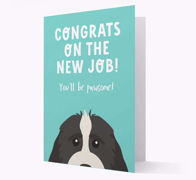 Congrats On The New Job: Personalized {breedFullName} Card