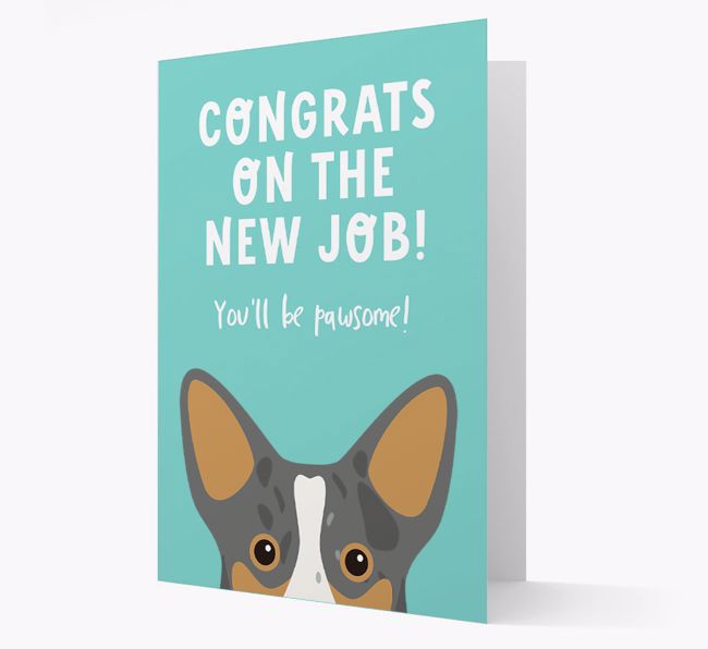 Congrats On The New Job: Personalized {breedFullName} Card