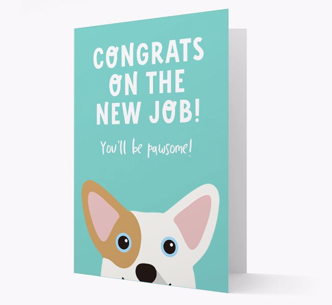 Congrats On The New Job: Personalized {breedFullName} Card