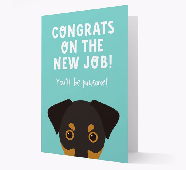 Congrats On The New Job: Personalized {breedFullName} Card