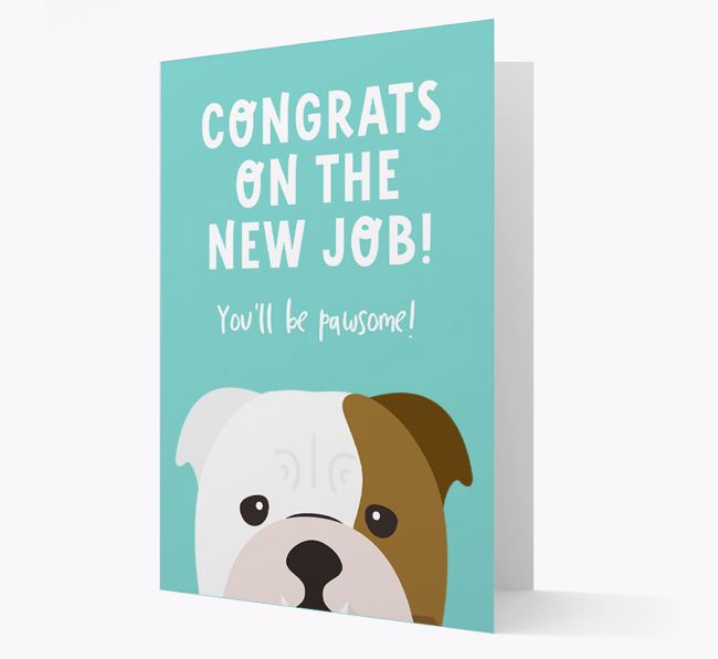 Congrats On The New Job: Personalized {breedFullName} Card