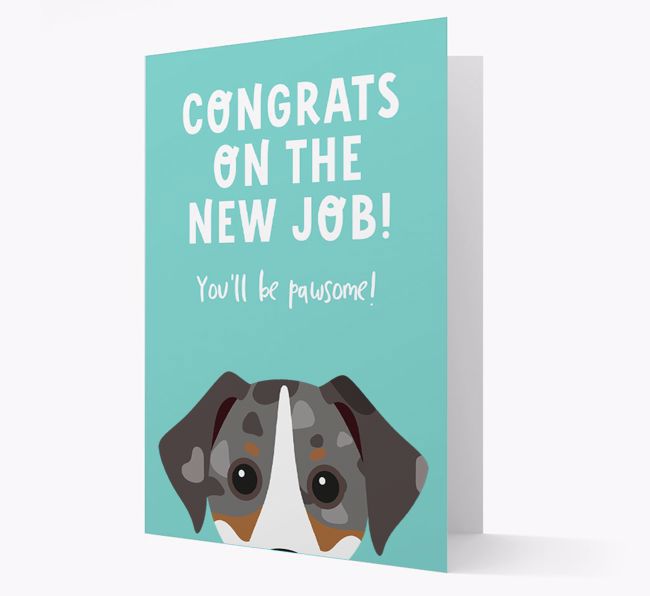 Congrats On The New Job: Personalised {breedFullName} Card