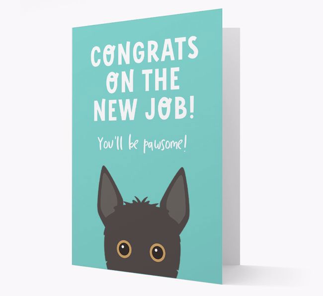 Congrats On The New Job: Personalized {breedFullName} Card