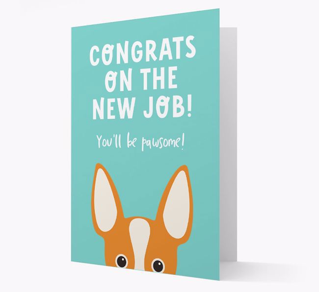 Congrats On The New Job: Personalized {breedFullName} Card