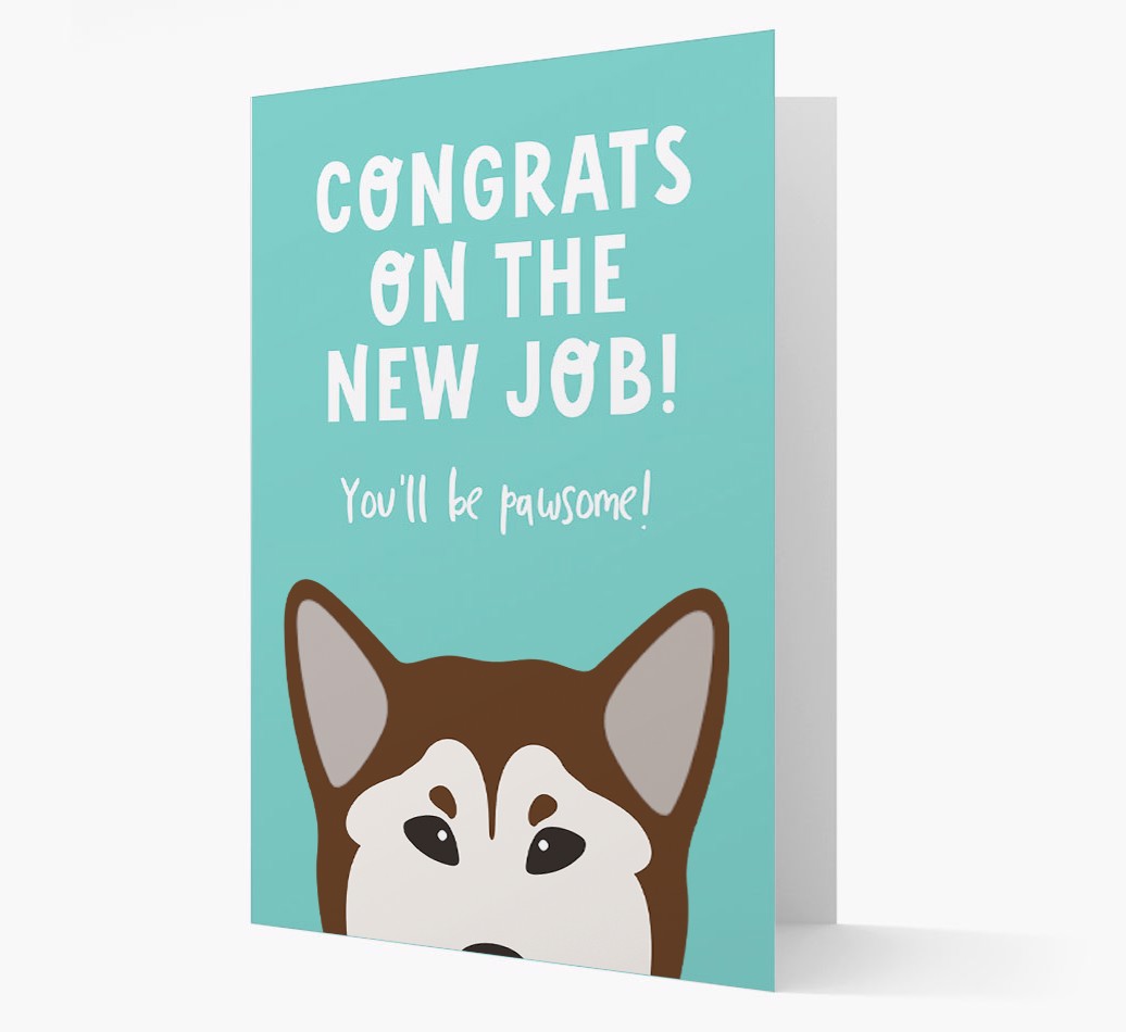Congrats On The New Job: Personalised {breedFullName} Card