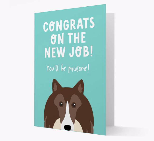Congrats On The New Job: Personalized {breedFullName} Card