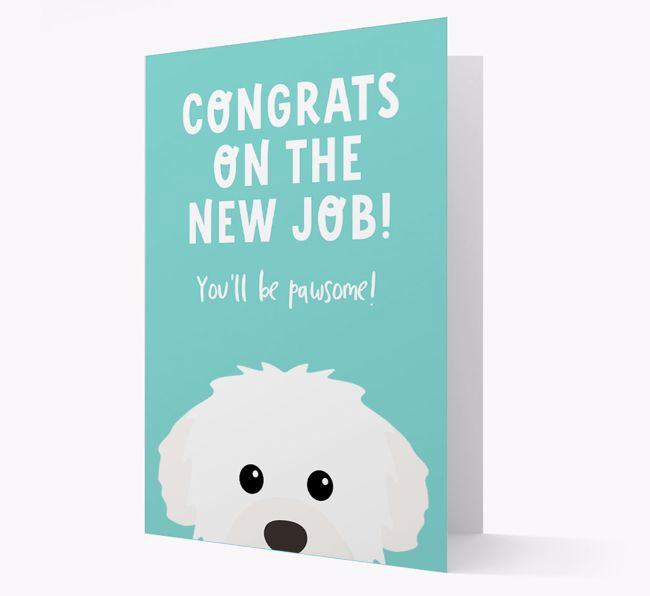 Congrats On The New Job: Personalized {breedFullName} Card