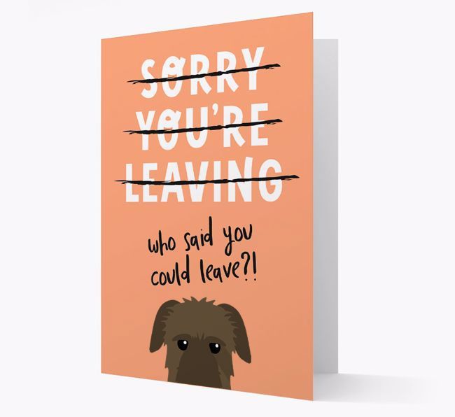 Sorry You're Leaving: Personalised {breedFullName} Card