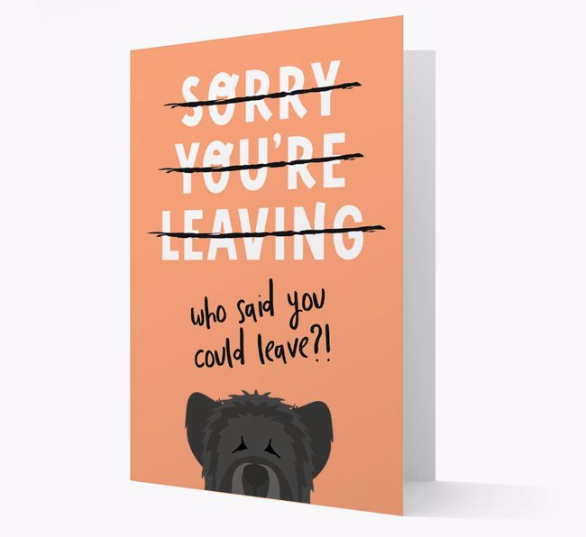 Sorry You're Leaving: Personalized {breedFullName} Card