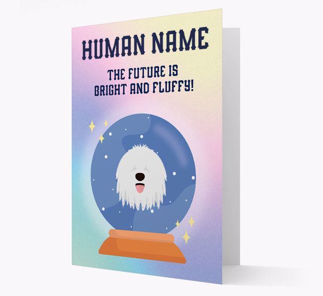 The Future Is Bright And Fluffy: Personalized {breedFullName} Card