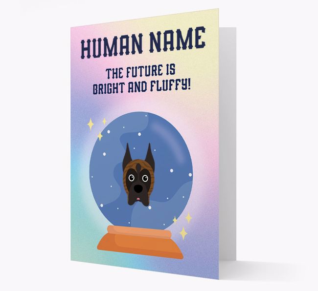 The Future Is Bright And Fluffy: Personalised {breedFullName} Card