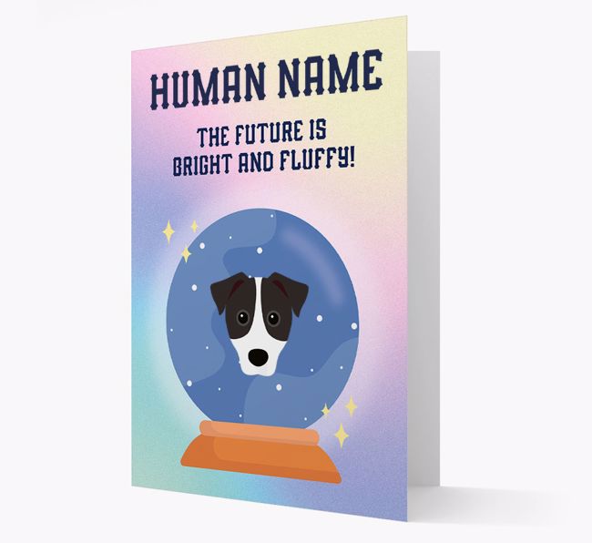 The Future Is Bright And Fluffy: Personalized {breedFullName} Card