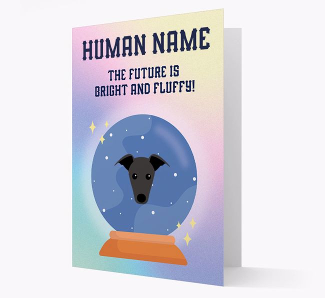 The Future Is Bright And Fluffy: Personalized {breedFullName} Card