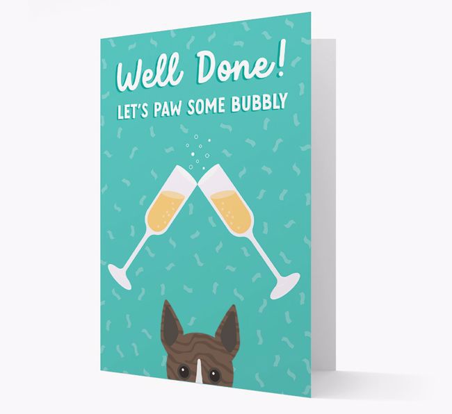 Let's Paw Some Bubbly: Personalized {breedFullName} Card