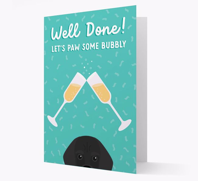 Let's Paw Some Bubbly: Personalized {breedFullName} Card