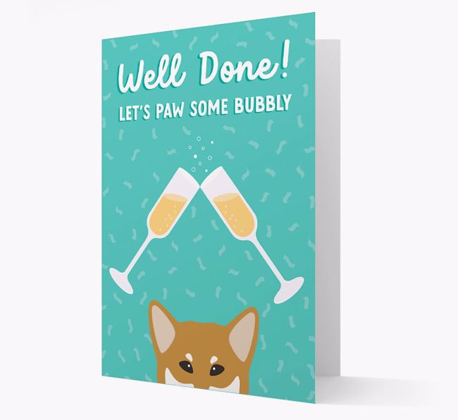 Let's Paw Some Bubbly: Personalized {breedFullName} Card