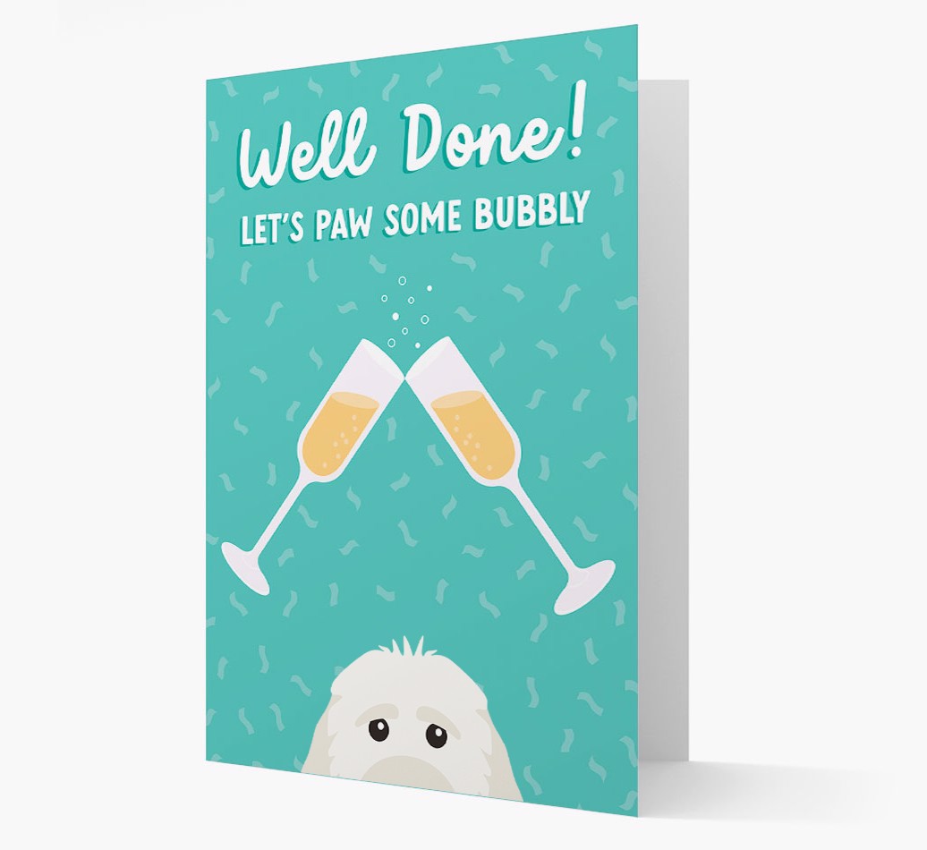 Let's Paw Some Bubbly: Personalised {breedFullName} Card