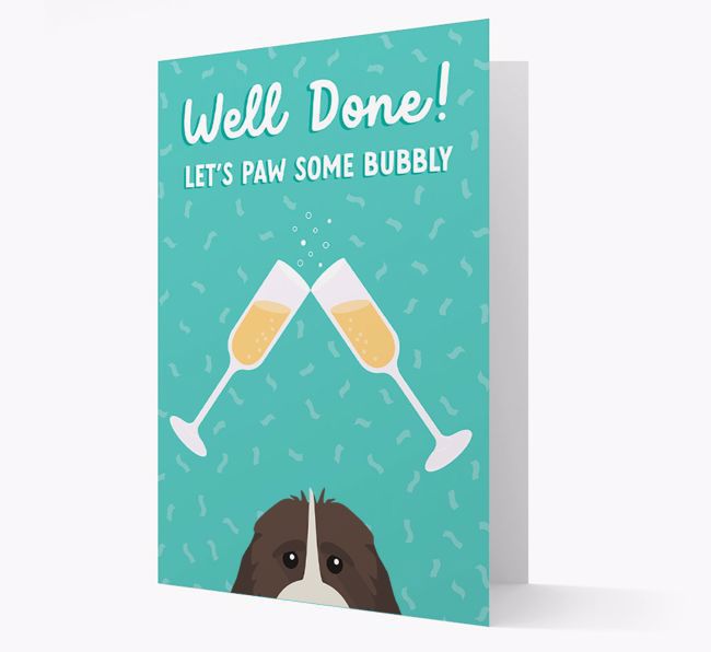 Let's Paw Some Bubbly: Personalized {breedFullName} Card