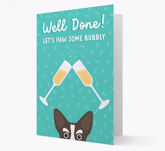 Let's Paw Some Bubbly: Personalized {breedFullName} Card