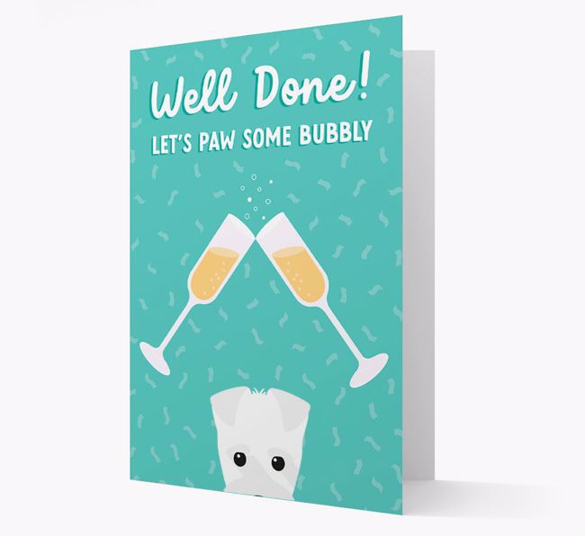 Let's Paw Some Bubbly: Personalized {breedFullName} Card