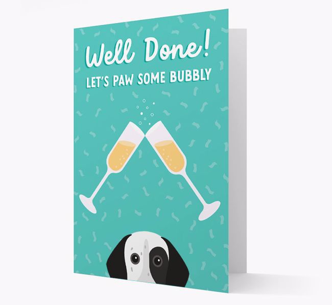 Let's Paw Some Bubbly: Personalized {breedFullName} Card