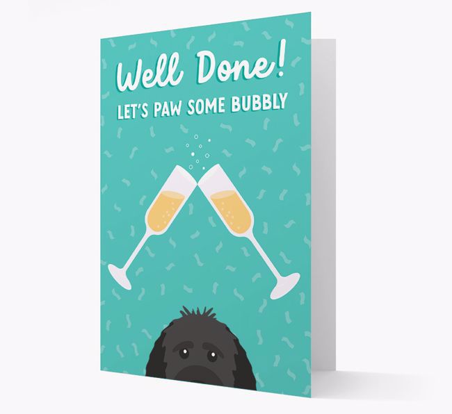 Let's Paw Some Bubbly: Personalized {breedFullName} Card