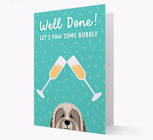 Let's Paw Some Bubbly: Personalized {breedFullName} Card