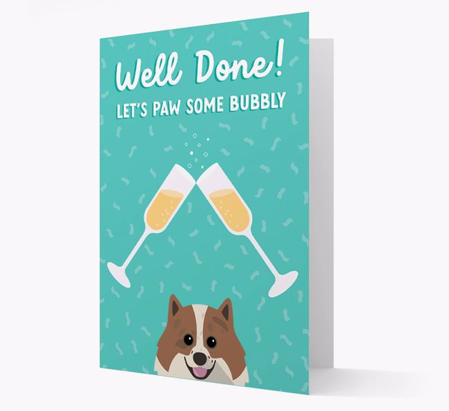 Let's Paw Some Bubbly: Personalized {breedFullName} Card