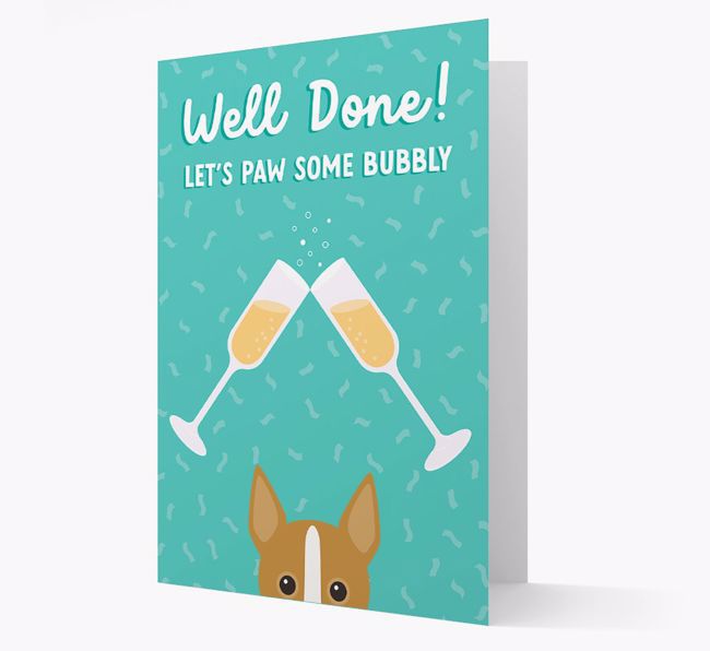 Let's Paw Some Bubbly: Personalized {breedFullName} Card