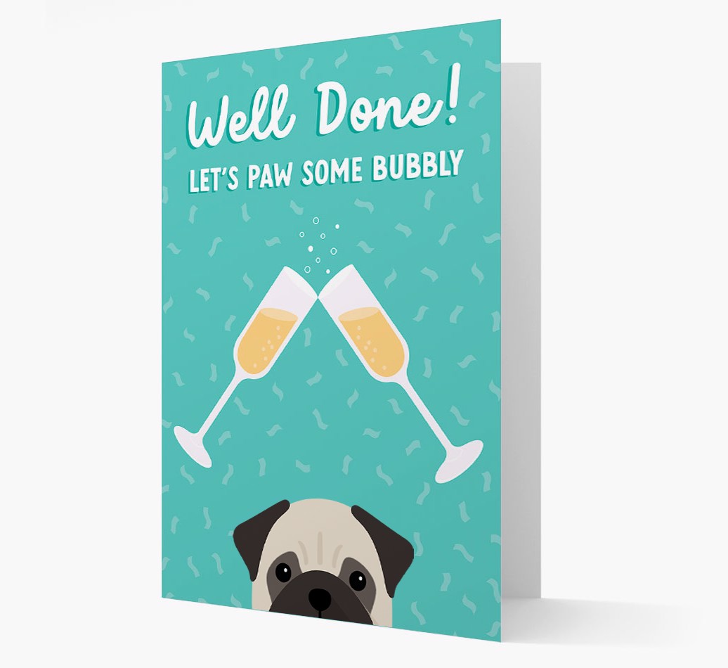 Let's Paw Some Bubbly: Personalised {breedFullName} Card