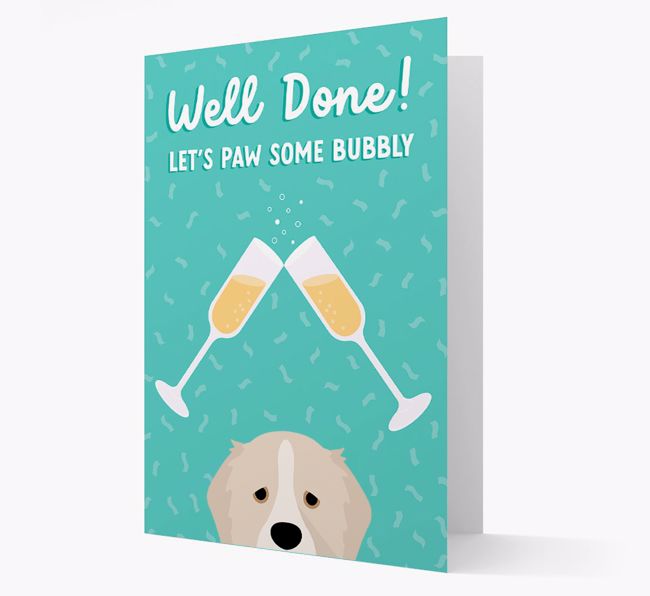 Let's Paw Some Bubbly: Personalized {breedFullName} Card