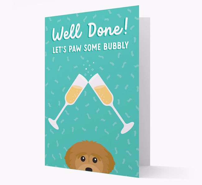 Let's Paw Some Bubbly: Personalized {breedFullName} Card