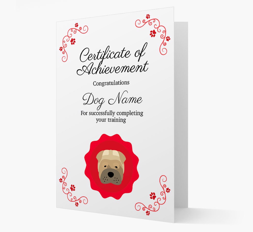 Graduation Certificate: Personalized {breedFullName} Card