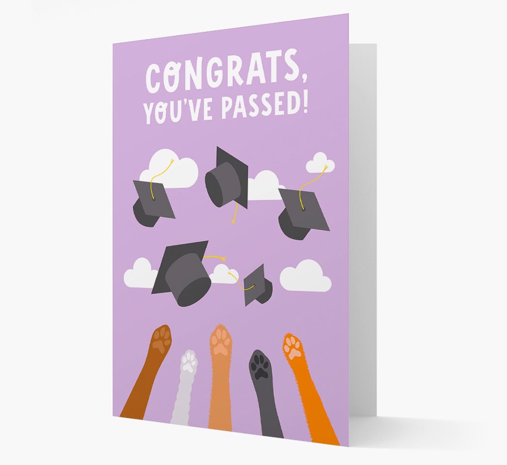 Congratulations You've Passed: Personalised {breedFullName} Card