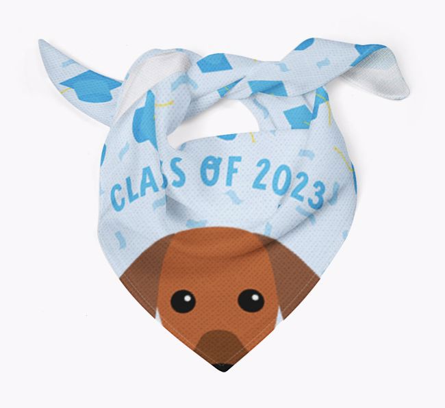 Class Of 2023: Personalised {breedFullName} Bandana