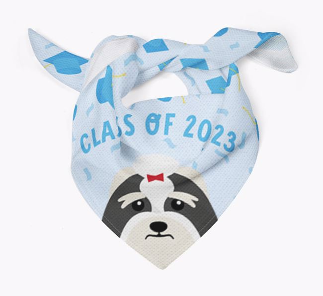 Class Of 2023: Personalised {breedFullName} Bandana