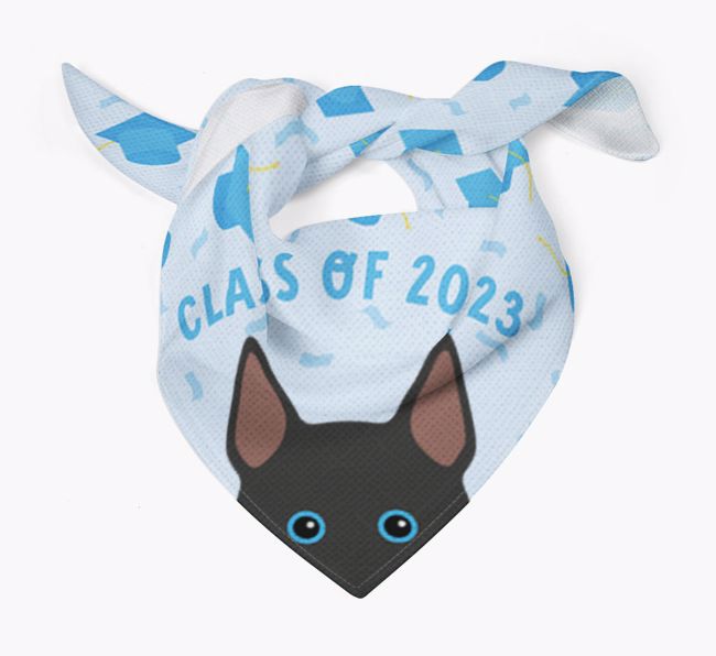 Class Of 2023: Personalised {breedFullName} Bandana