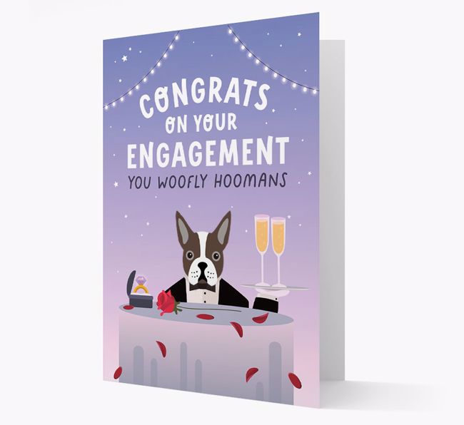 Congrats On Your Engagement: Personalized Card with {breedFullName} Icon