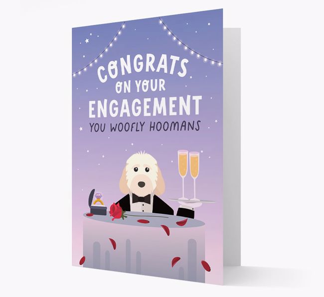 Congrats On Your Engagement: Personalised Card with {breedFullName} Icon