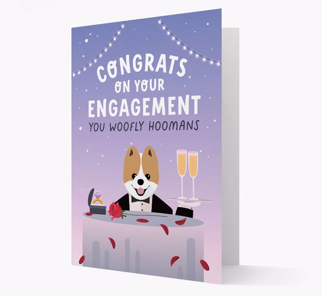 Congrats On Your Engagement: Personalised Card with {breedFullName} Icon