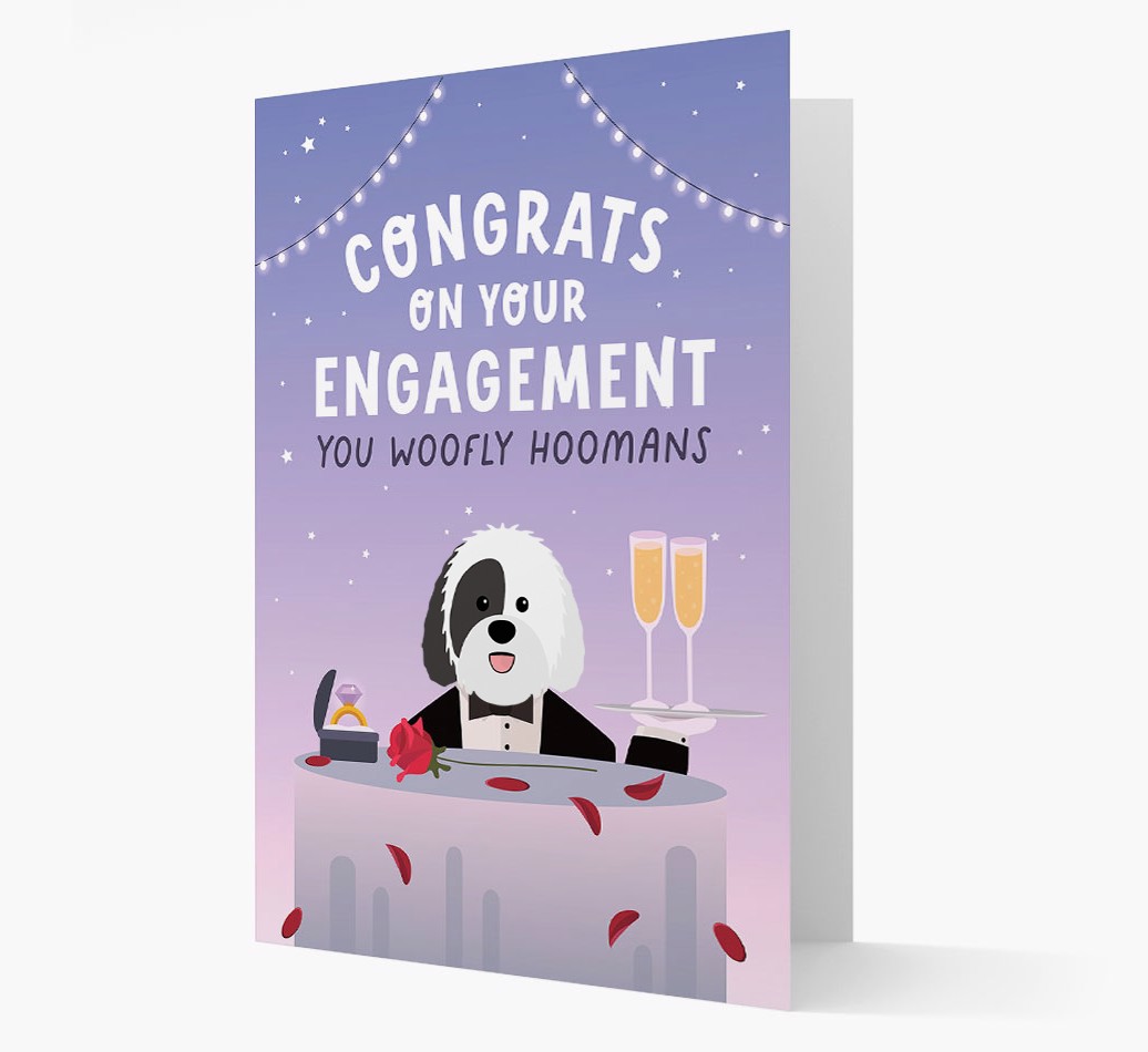 'Congrats On Your Engagement' - Personalised {breedFullName} Card
