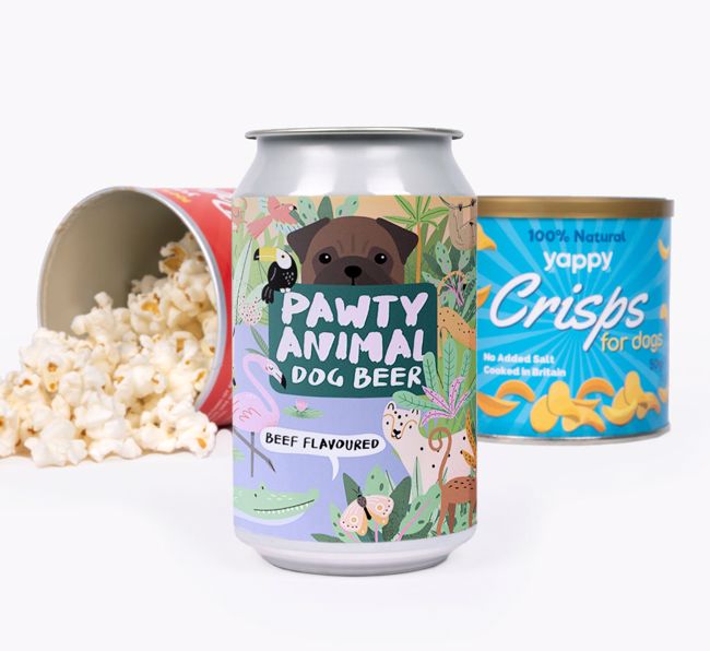 'Pawty Animal' - Personalised {breedFullName} Beer Bundle