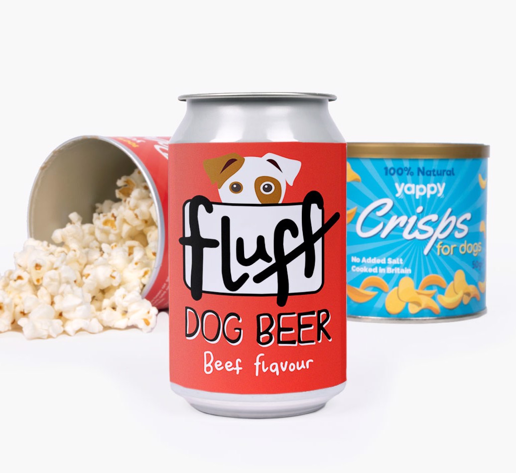 'Fluff' - Personalised {breedFullName} Beer Bundle