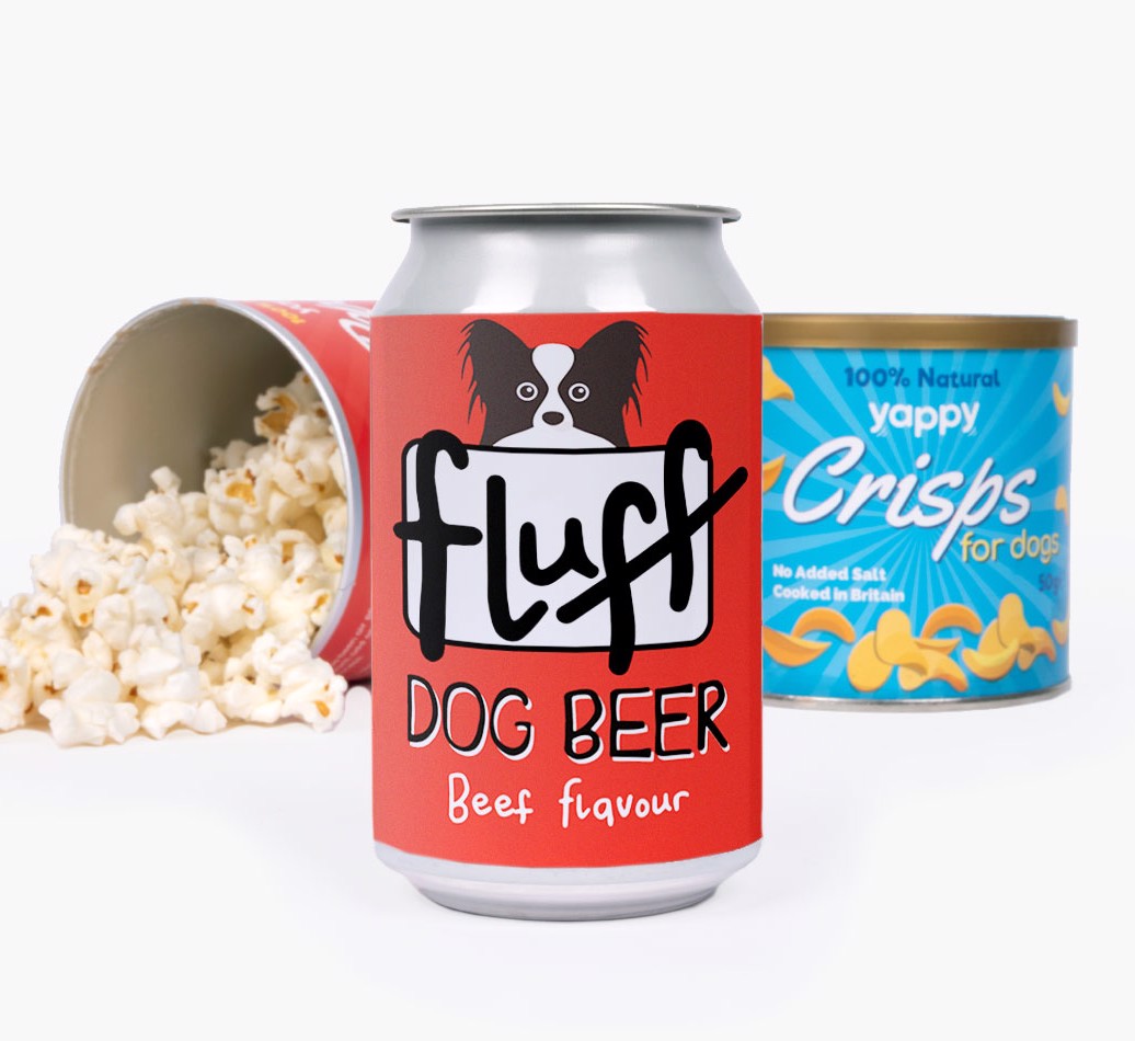 'Fluff' - Personalised {breedFullName} Beer Bundle